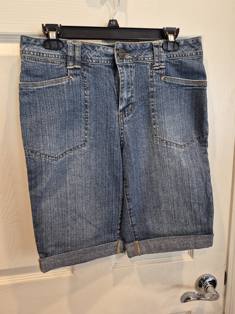 5/25 Blue Denim Bermuda Shorts